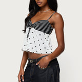Tilly Mixed Print Top