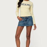 Miami Girl Long Sleeve T Shirt