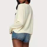Deni Long Sleeve Henley Waffle Top