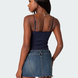 Lacey Knit Cut Out Bodysuit