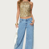Pasha Sequin Tank Top