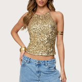 Pasha Sequin Tank Top