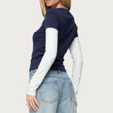 Boston Layered Long Sleeve T Shirt