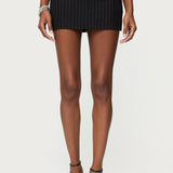 Maeve Pinstripe Mini Skort
