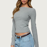 Loria Striped Boat Neck Top