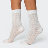 Bow Pointelle Socks