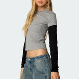 Lucine Layered Long Sleeve T Shirt