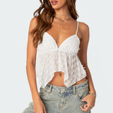 Flutter Frilled Tie Back Top