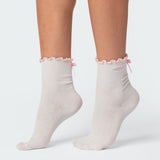 Contrast Frill Socks
