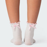 Contrast Frill Socks