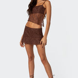 Lyra Open Back Lace Tank Top
