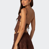 Lyra Open Back Lace Tank Top