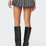 Palmer Plaid Pleated Mini Skort