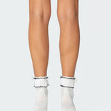 Ruffle & Bow Socks