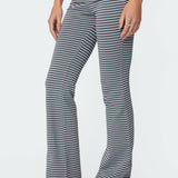 Kaeli Stripey Flared Leggings
