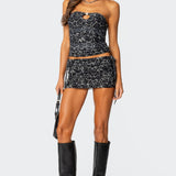 Narah Leopard Printed Tube Top