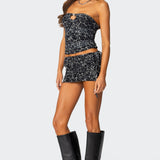 Narah Leopard Printed Tube Top
