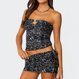Narah Leopard Printed Tube Top