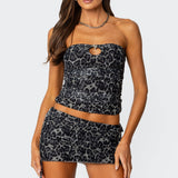 Narah Leopard Printed Tube Top