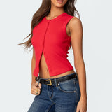 Basel Button Up Tank Top