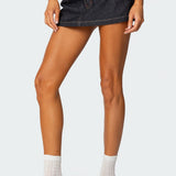Rae Denim Mini Skort