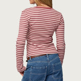 Roma Striped Henley Top