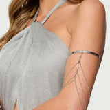 Festival Rhinestone Chain Arm Cuff