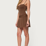 Zurie Lacey Drop Waist Mini Dress
