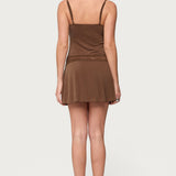 Zurie Lacey Drop Waist Mini Dress