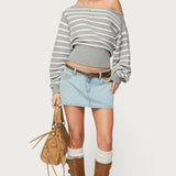 Petite Chiara Denim Micro Skirt