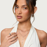 Cascading Disc Chain Layered Necklace