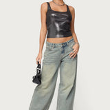 Laidie Metallic Tank Top