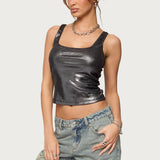 Laidie Metallic Tank Top