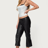 Polka Dot Layered Lacey Bra Corset