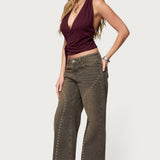 Addana Wrapped Halter Top