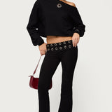 Nairobi Grommet Foldover Flared Leggings