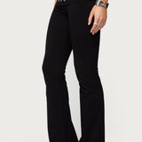 Nairobi Grommet Foldover Flared Leggings