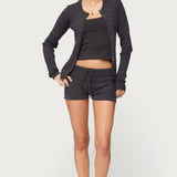 Nella Cable Knit Shorts