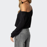 Cropped Off Shoulder Top