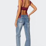 Loryn Lacey Satin Effect Top