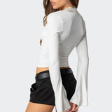 Tina Lacey Plunge Neck Top
