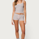 Lillian Striped Knit Shorts