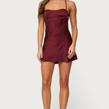 Nalah Satin Effect Mini Dress