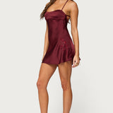 Nalah Satin Effect Mini Dress