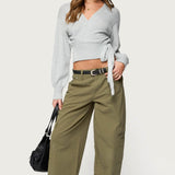Jadah Low Rise Baggy Cargo Trousers