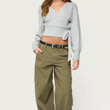 Jadah Low Rise Baggy Cargo Trousers