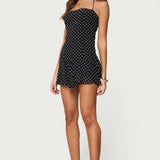 Ariah Polka Dot Chiffon Mini Dress