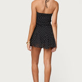 Ariah Polka Dot Chiffon Mini Dress