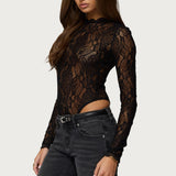 Rosalinda Sheer Lace Bodysuit