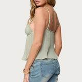 Rhian Lacey Pleated Babydoll Top